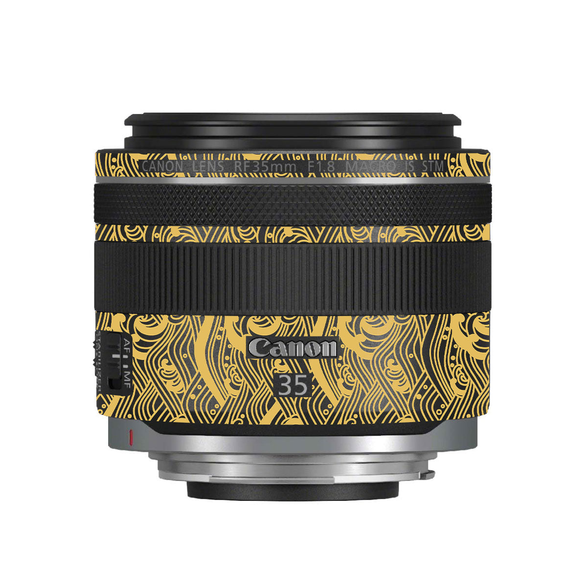 Textured Golden Tide Canon RF 35mm F/1.8 Macro Camera Lens Skin