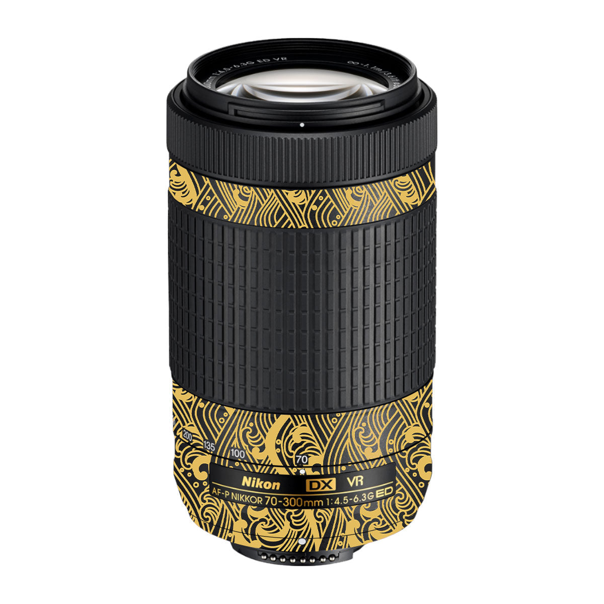 Textured Golden Tide Nikon AF-P Nikkor 70-300mm F/4.5-6.3G ED VR Camera Lens Skin