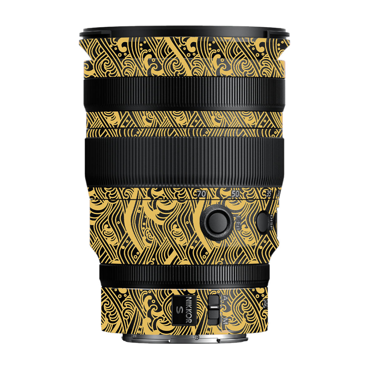 Textured Golden Tide Nikon Nikkor Z 24-70MM F/2.8 S Camera Lens Skin