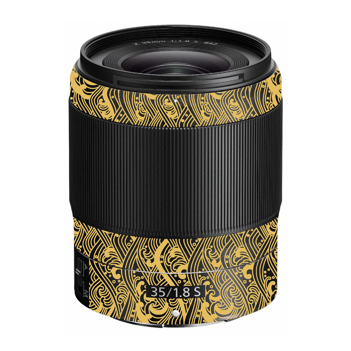Textured Golden Tide Nikon Nikkor Z 35mm F/1.8 S Camera Lens Skin
