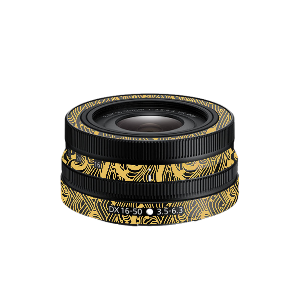 Textured Golden Tide Nikon Nikkor Z DX 16-50mm F/3.5-6.3 VR Camera Lens Skin