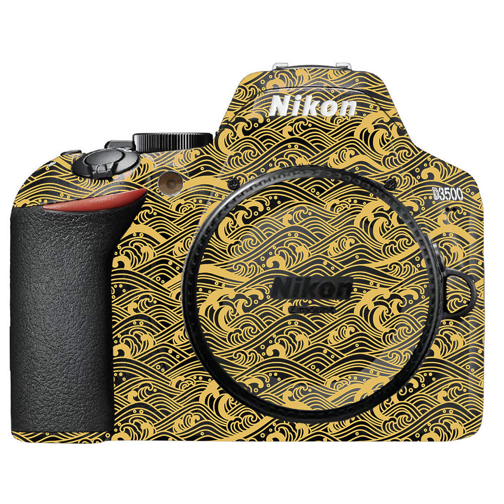 Textured Golden Tide Nikon D3500 Camera Skin
