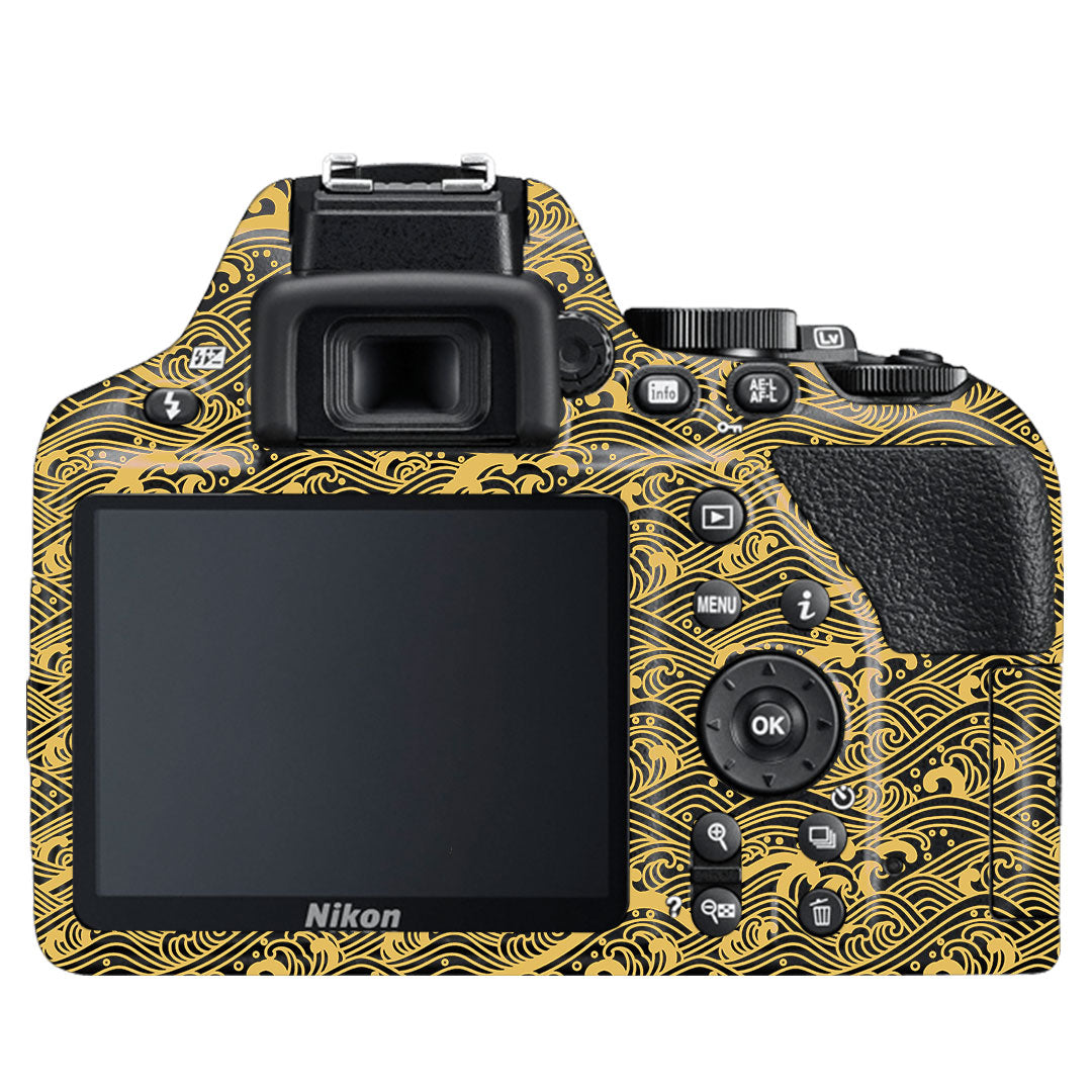 Textured Golden Tide Nikon D3500 Camera Skin