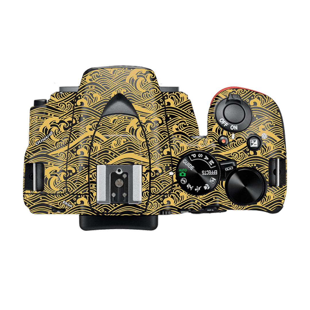 Textured Golden Tide Nikon D3500 Camera Skin