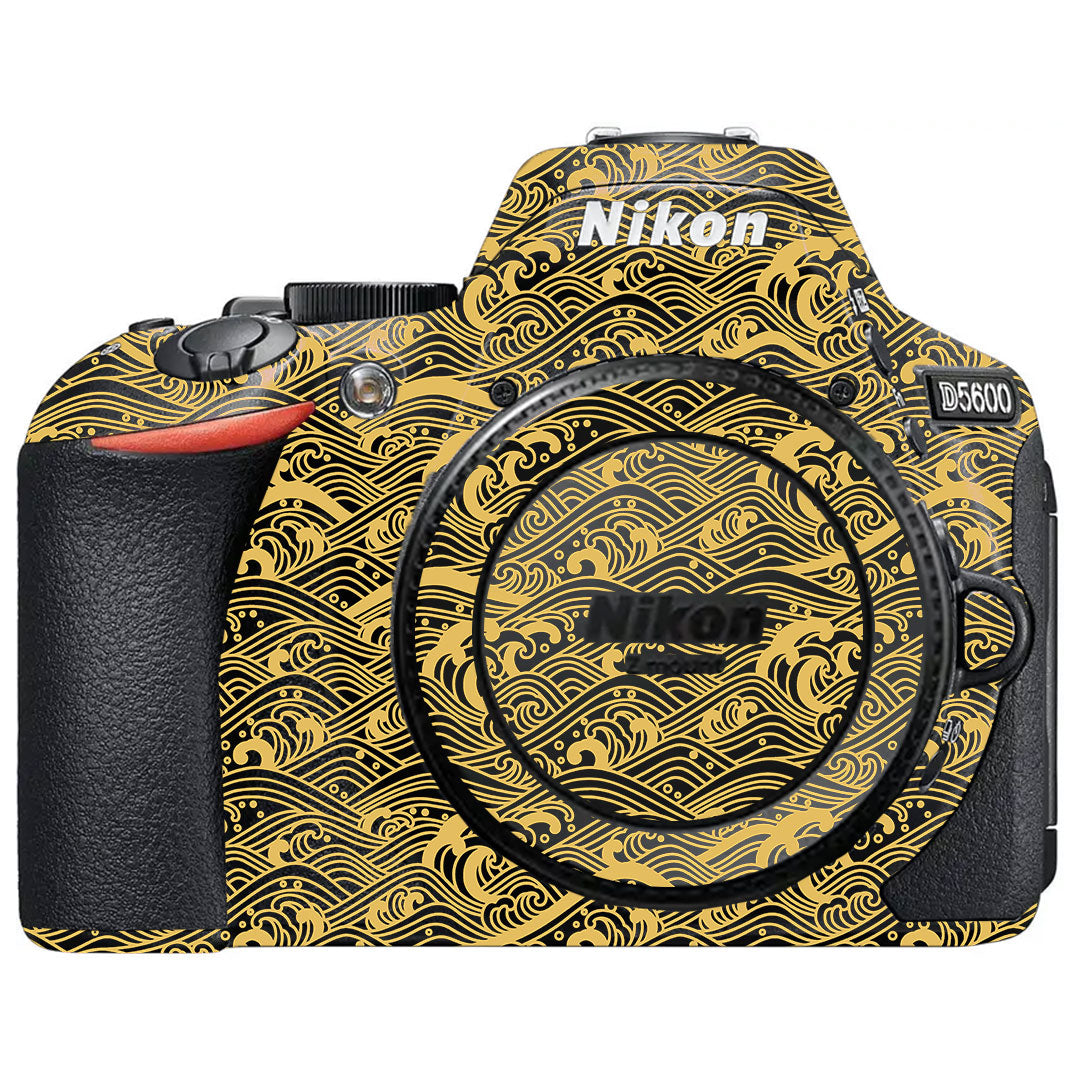 Textured Golden Tide Nikon D5600 Camera Skin