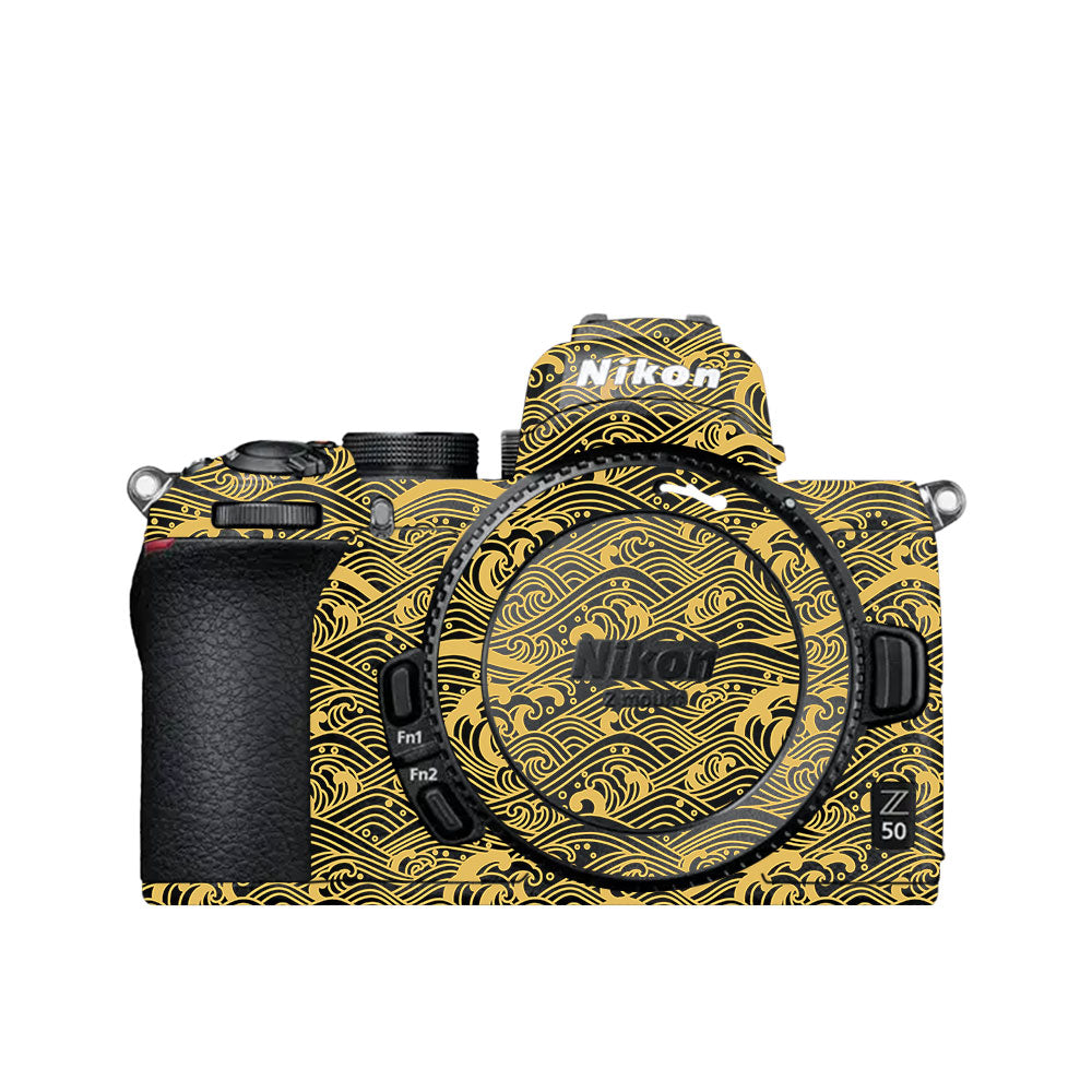 Textured Golden Tide Nikon Z50 Camera Skin