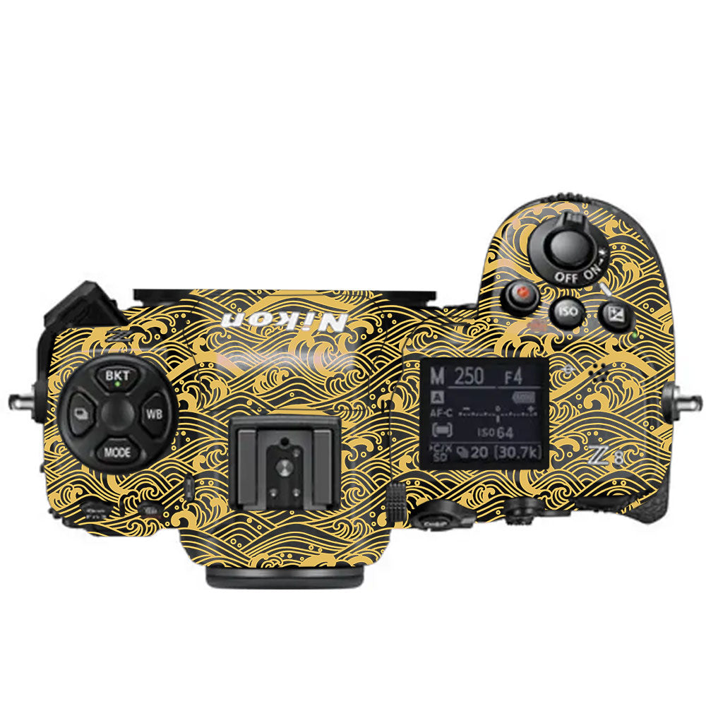 Textured Golden Tide Nikon Z8 Camera Skin