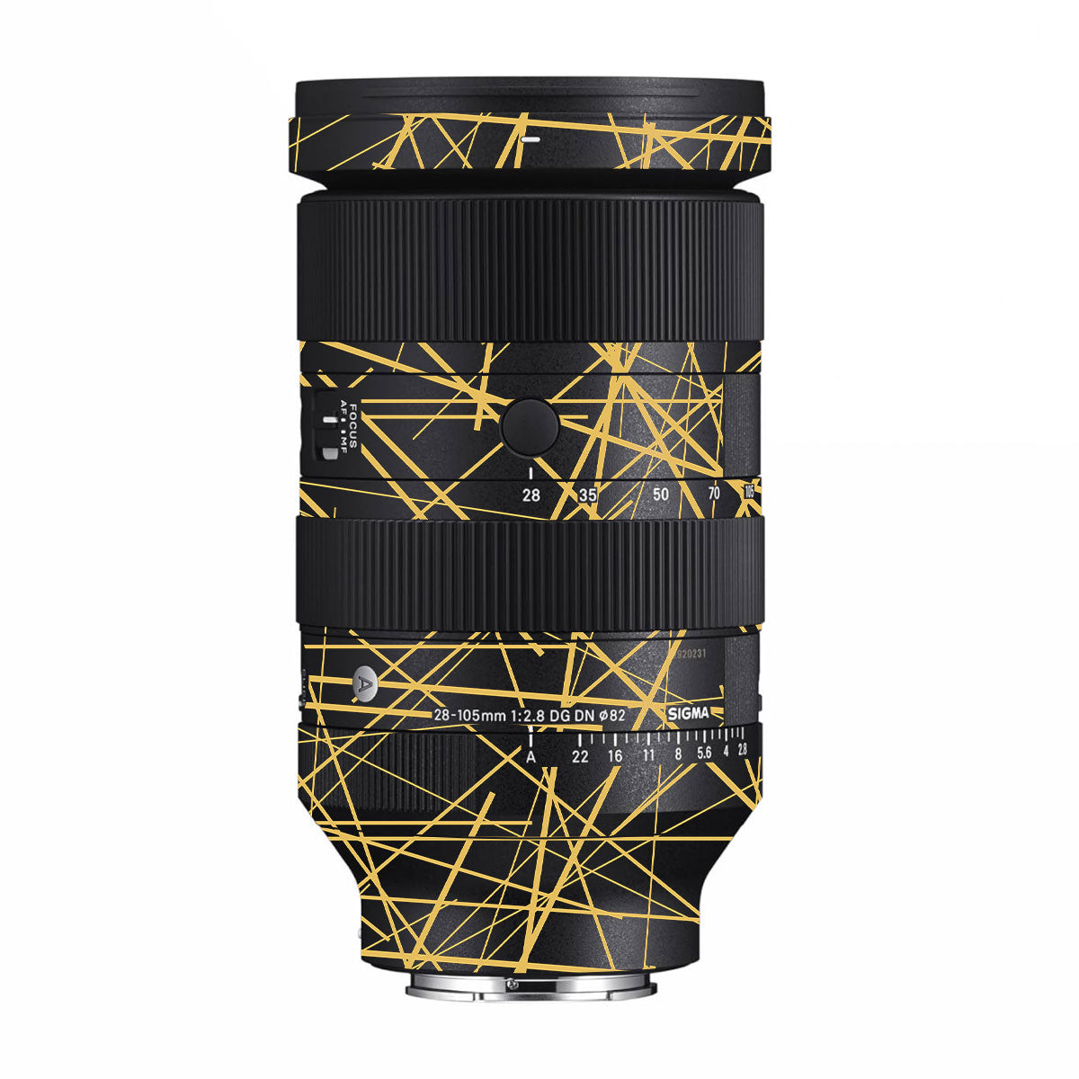 Textured Golden Web Sigma 28-105mm F/2.8 DG DN Sony E Camera Lens Skin