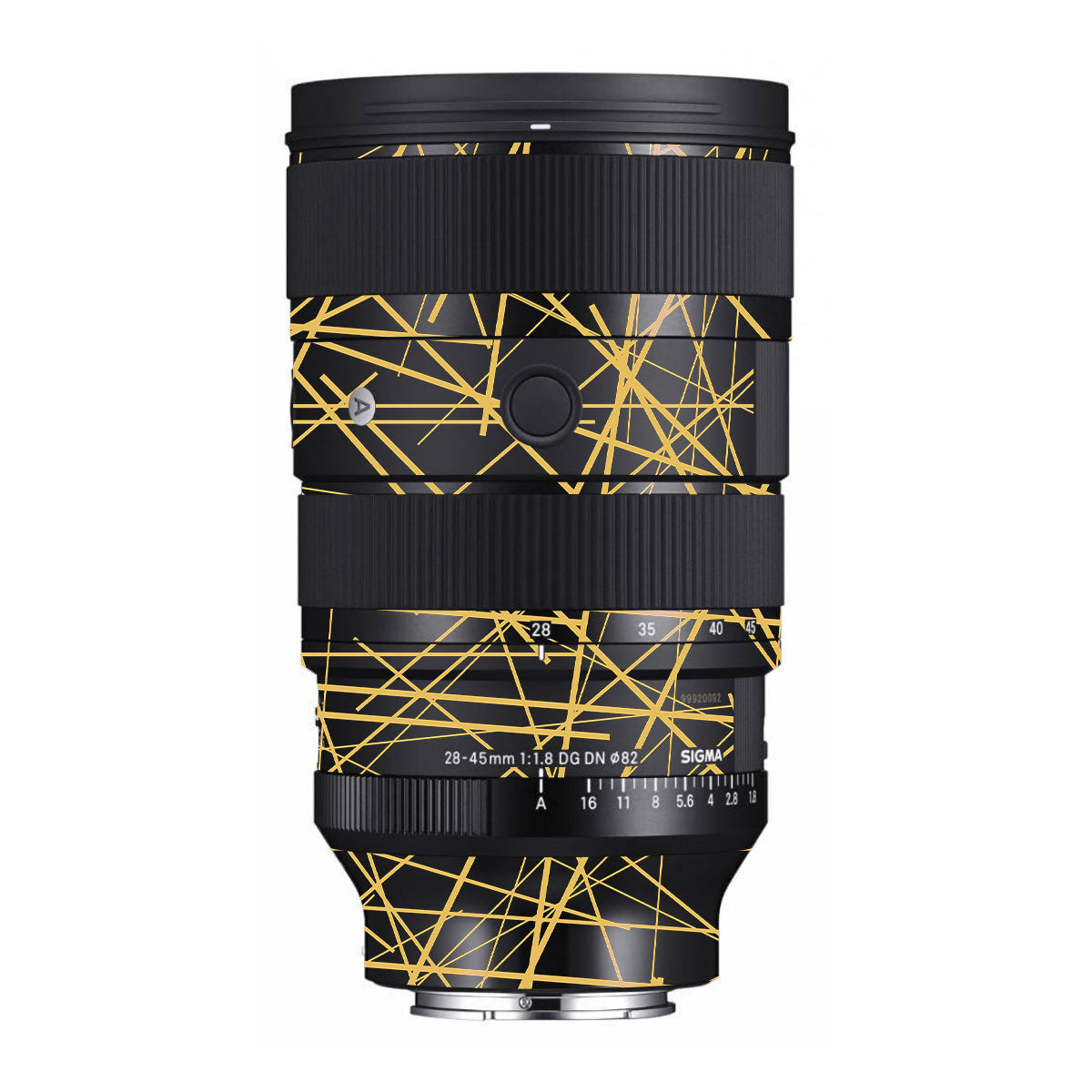 Textured Golden Web Sigma 28-45mm F/1.8 DG DN Art Sony E Camera Lens Skin