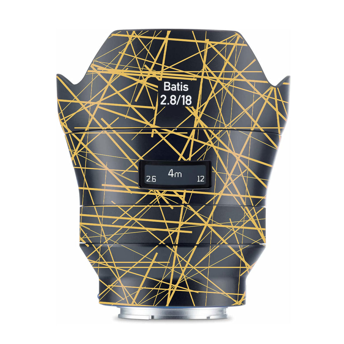 Textured Golden Web Zeiss Batis 18mm F/2.8 Sony E Camera Lens Skin