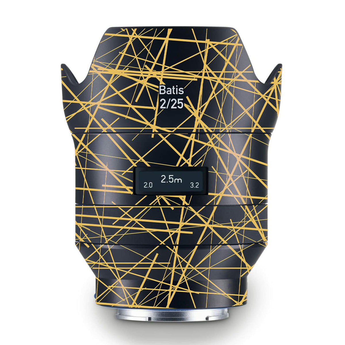 Textured Golden Web Zeiss Batis 25mm F/2 E-mount Camera Lens Skin