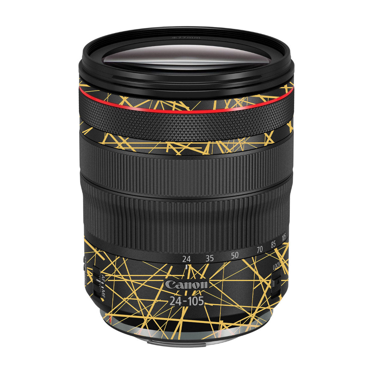 Textured Golden Web Canon EF 24-105mm F/4 L IS Macro USM Camera Lens Skin