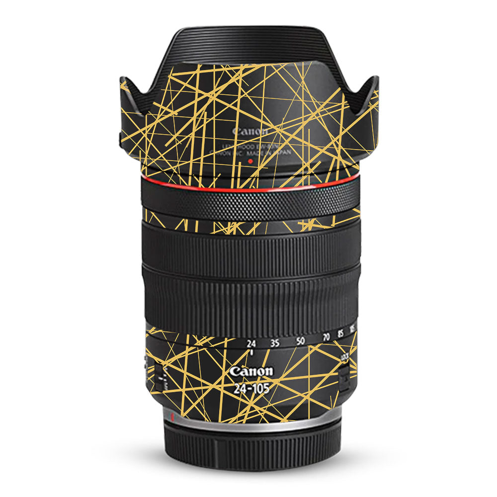 Textured Golden Web Canon RF 24–105mm f/4L IS USM Camera Lens Skin