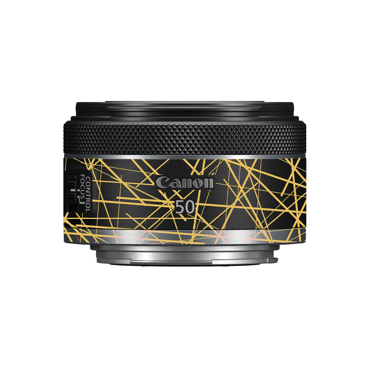 Textured Golden Web Canon RF 50mm F/1.8 STM Camera Lens Skin