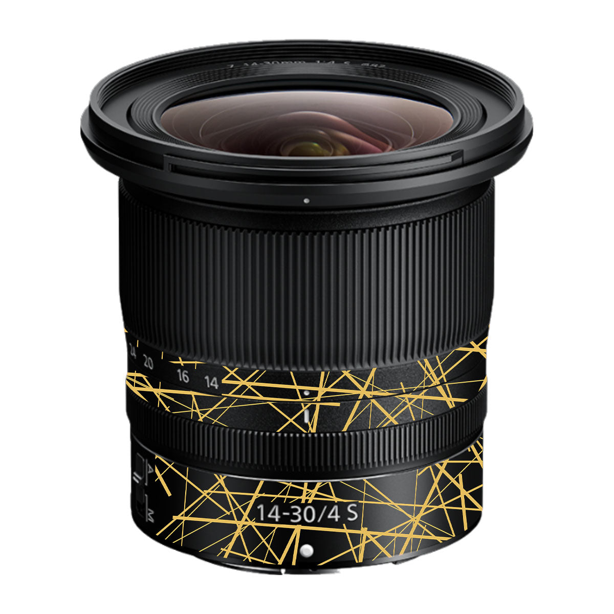 Textured Golden Web Nikon Nikkor Z 14-30mm F/4 S Camera Lens Skin