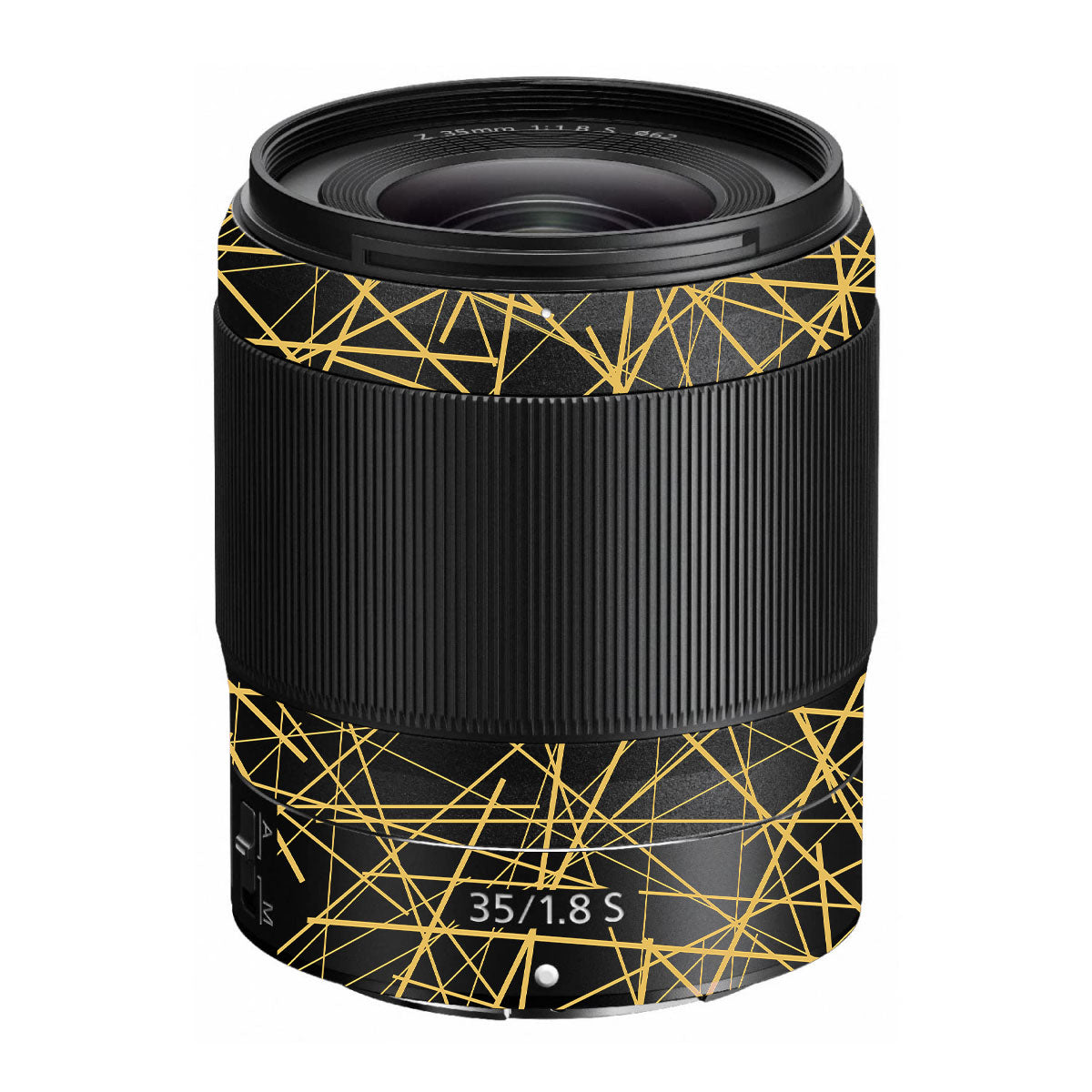 Textured Golden Web Nikon Nikkor Z 35mm F/1.8 S Camera Lens Skin