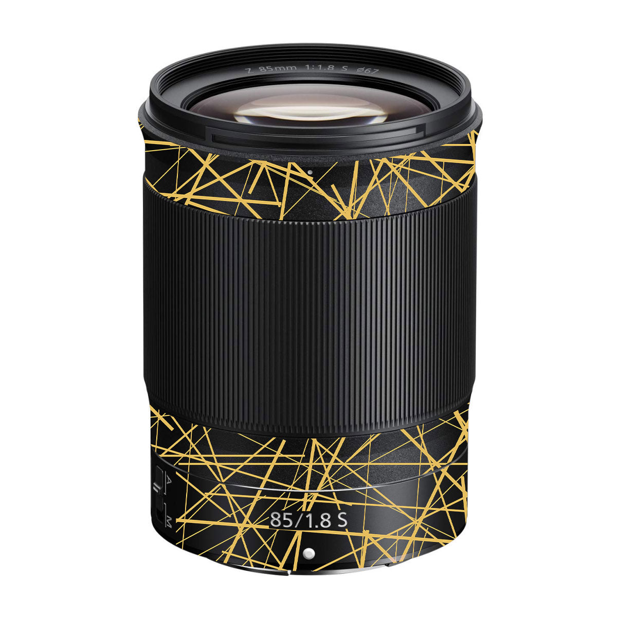 Textured Golden Web Nikon Nikkor Z 85mm F/1.8 S Camera Lens Skin