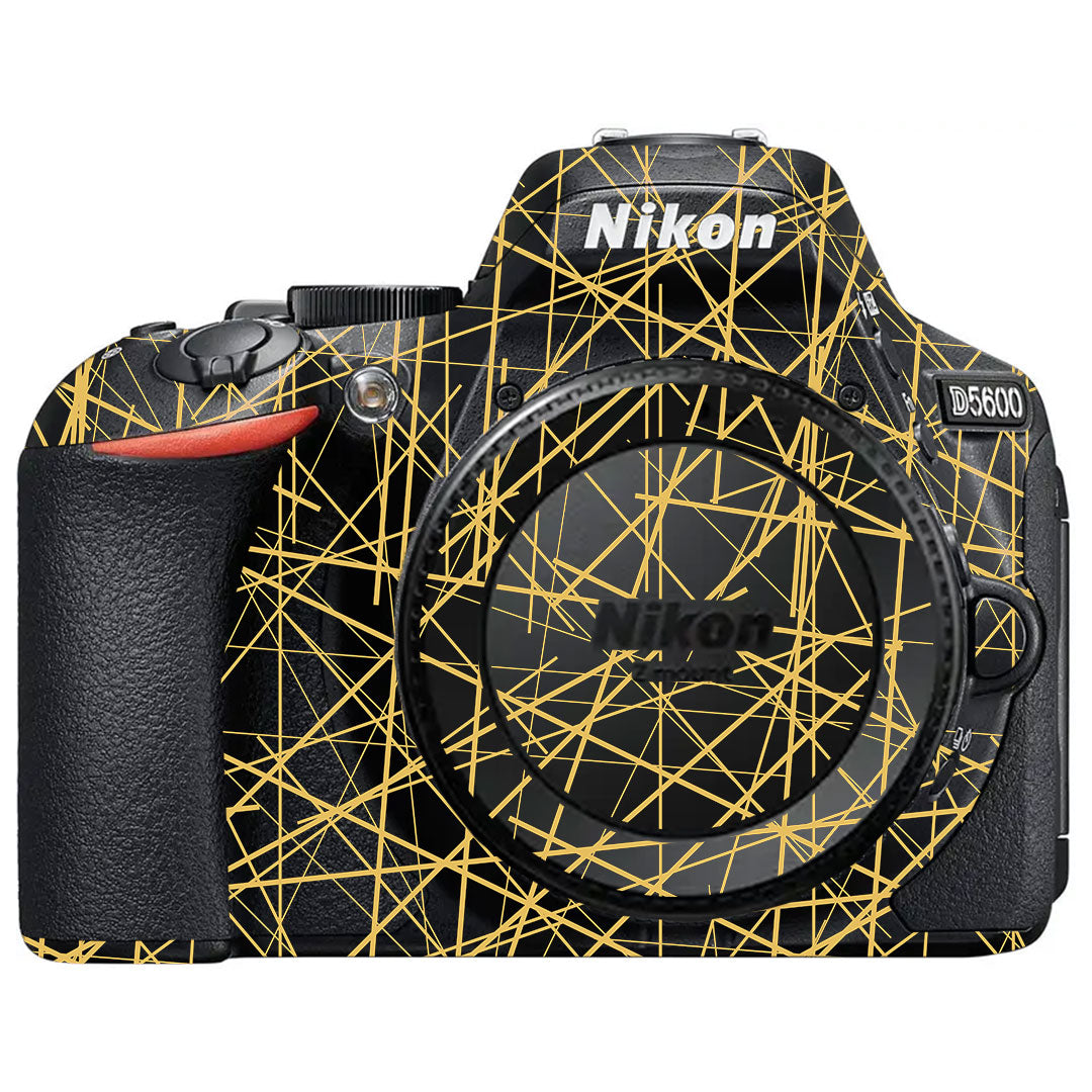 Textured Golden Web Nikon D5600 Camera Skin