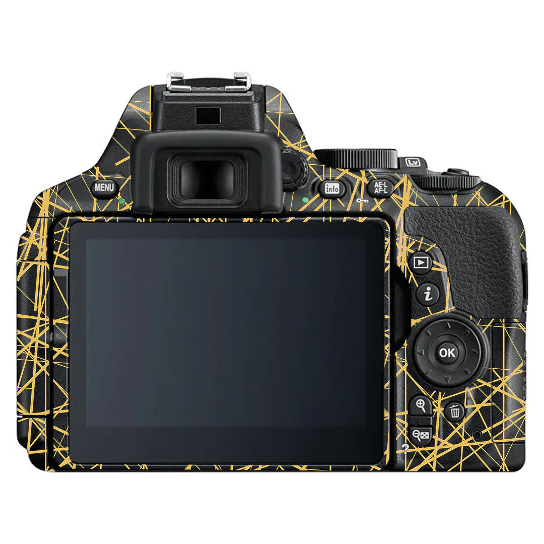 Textured Golden Web Nikon D5600 Camera Skin