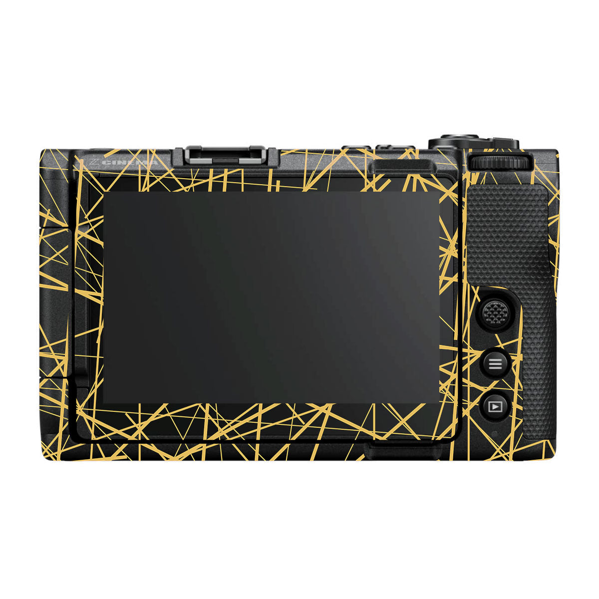Textured Golden Web Nikon ZR Camera Skin