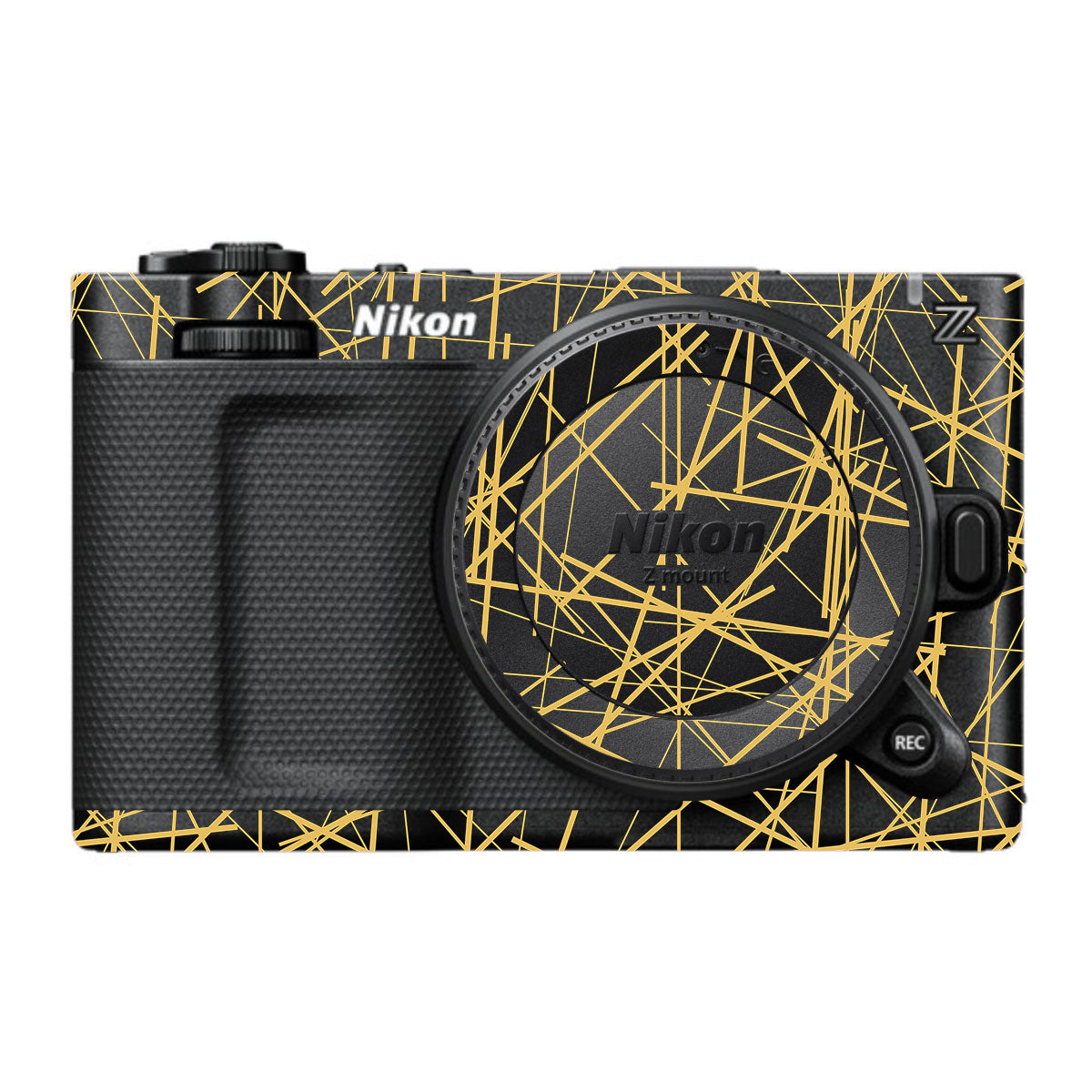 Textured Golden Web Nikon ZR Camera Skin