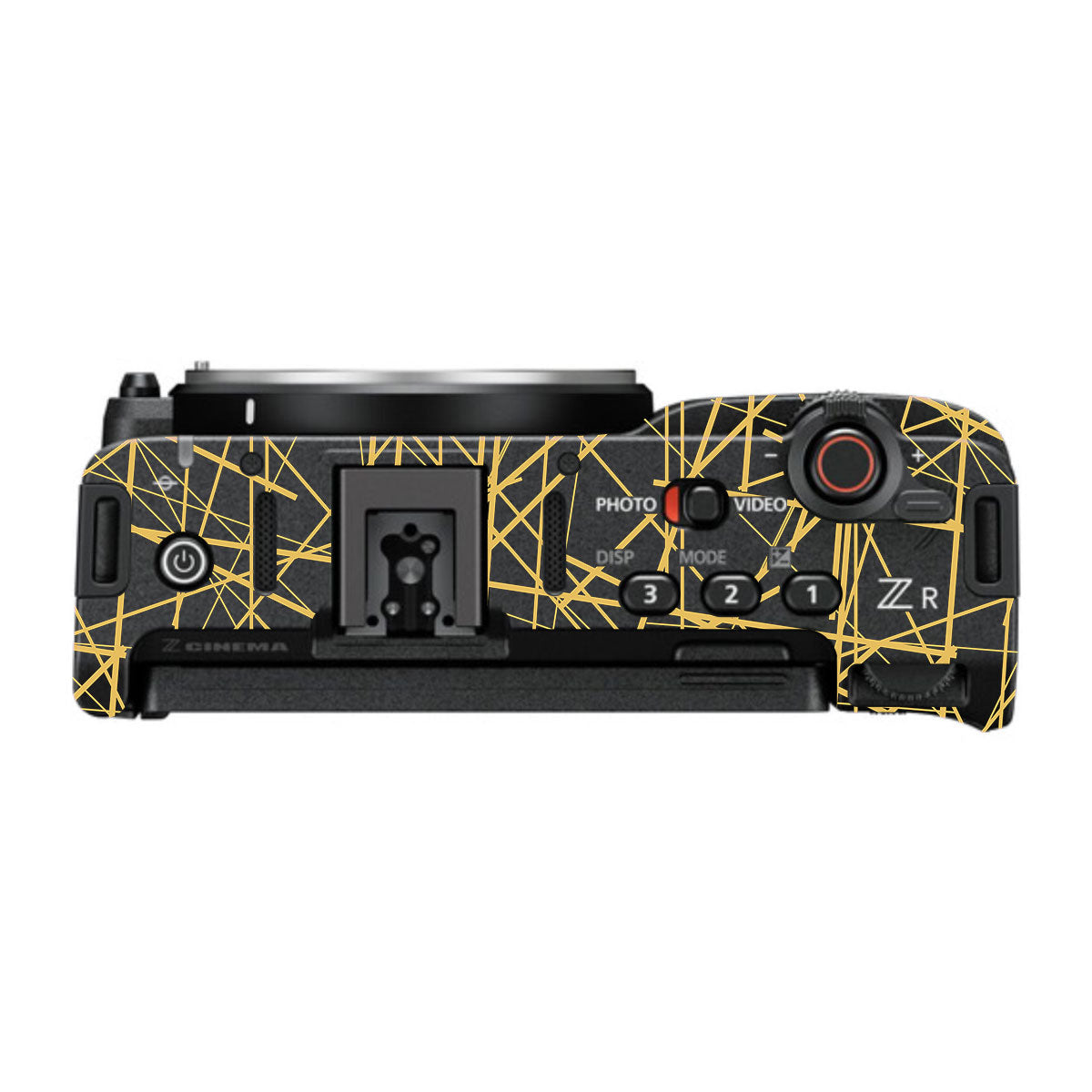 Textured Golden Web Nikon ZR Camera Skin