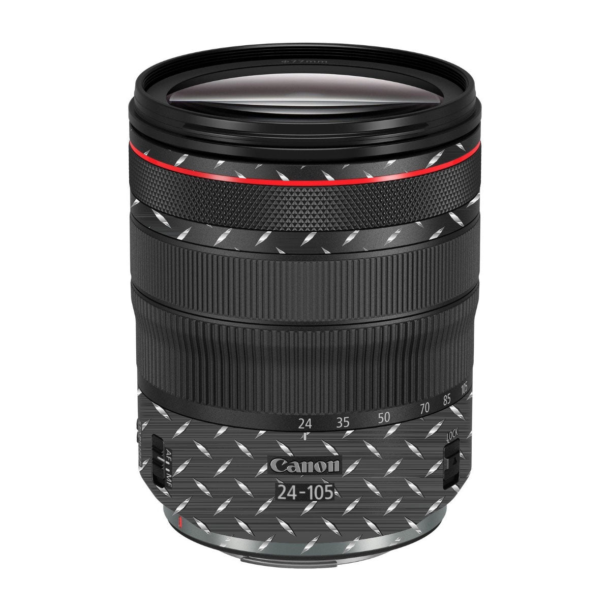 Textured Graphite Tread Canon EF 24-105mm F/4 L IS Macro USM Camera Lens Skin