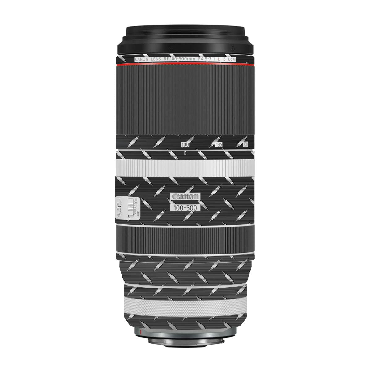 Textured Graphite Tread Canon RF 100-500mm F4.5-7.1 L IS USM Camera Lens Skin