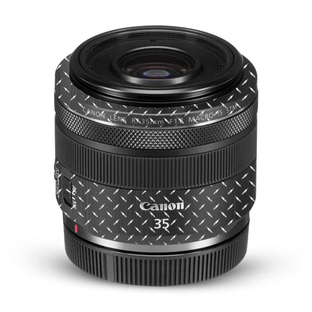 Textured Graphite Tread Canon RF 35mm f/1.8 IS Macro STM Camera Lens Skin