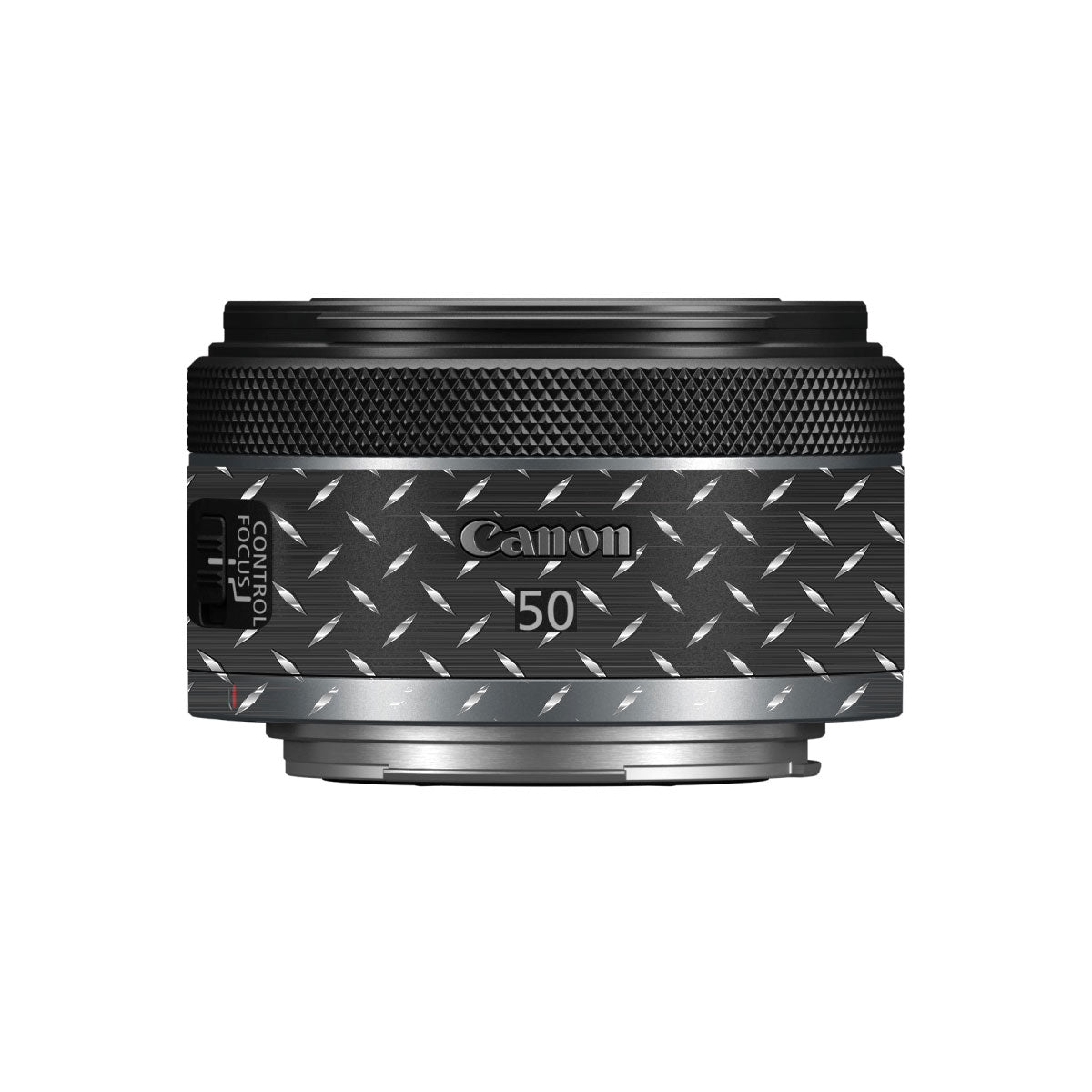 Textured Graphite Tread Canon RF 50mm F/1.8 STM Camera Lens Skin