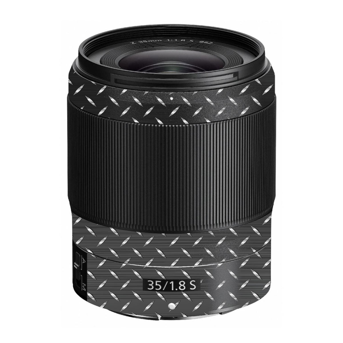 Textured Graphite Tread Nikon Nikkor Z 35mm F/1.8 S Camera Lens Skin