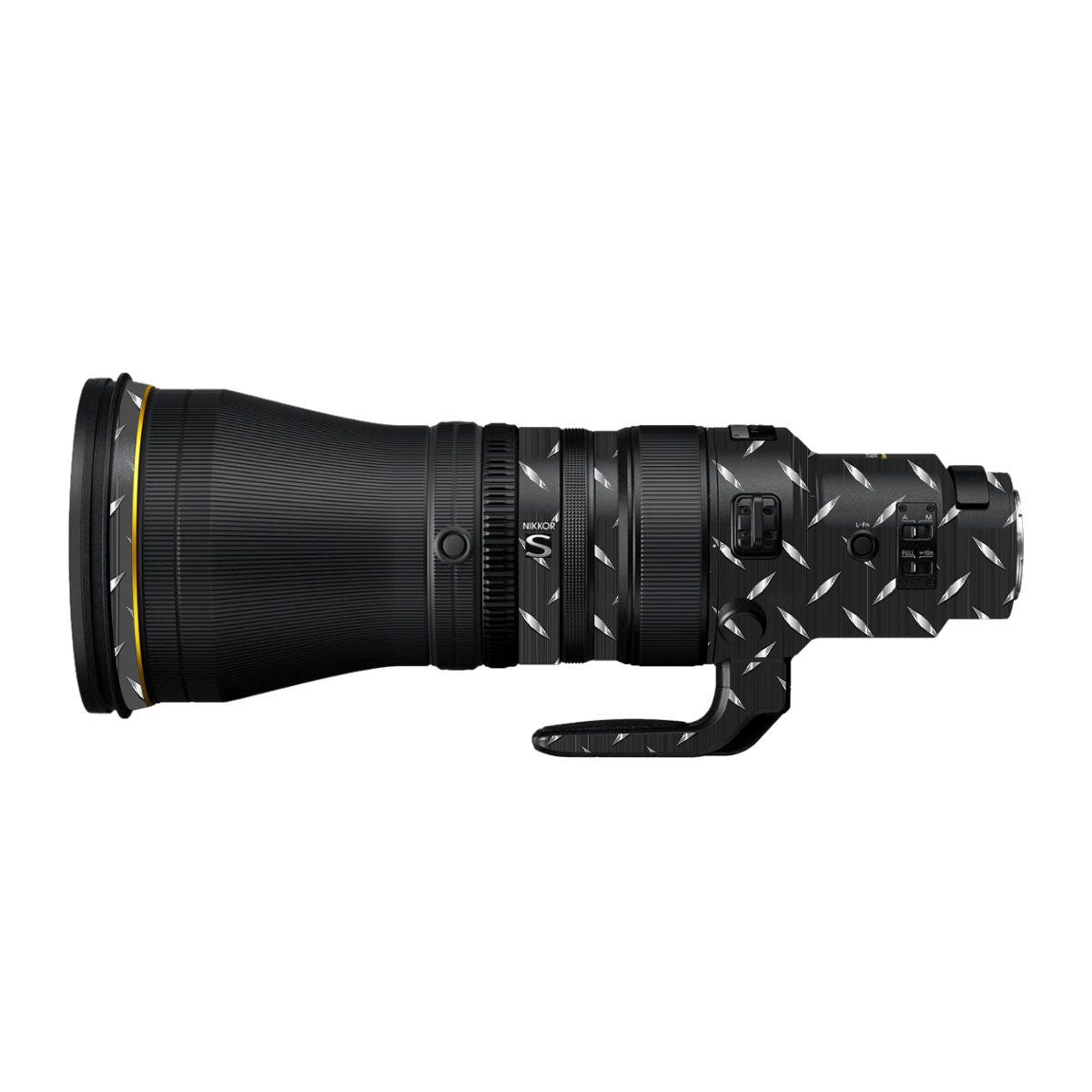 Textured Graphite Tread Nikon Nikkor Z 600mm F/4 TC VR S Camera Lens Skin