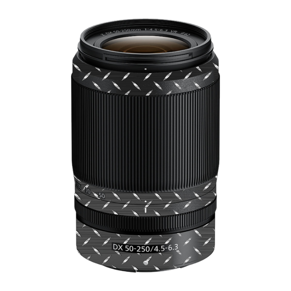 Textured Graphite Tread Nikon Nikkor Z DX 50-250mm F/4.5-6.3 VR Camera Lens Skin