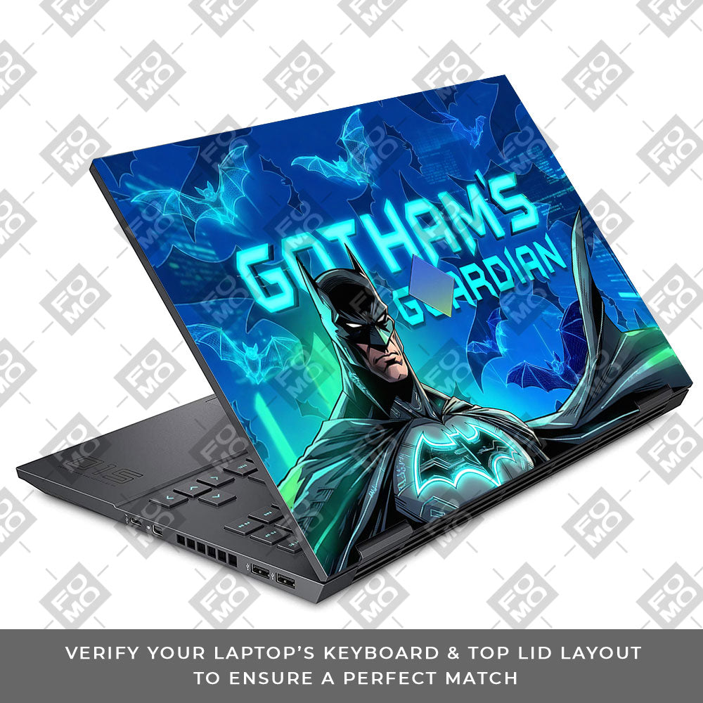 Gotham's Guardian Batman HP Omen 15 3D Laptop Skin