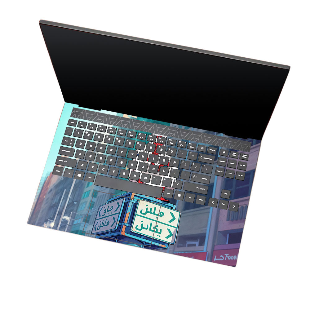 Arabian Spider Man HP Omen 15 3D Laptop Skin