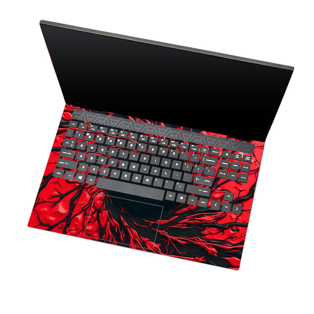 Spiderman Web Red HP Omen 15 3D Laptop Skin
