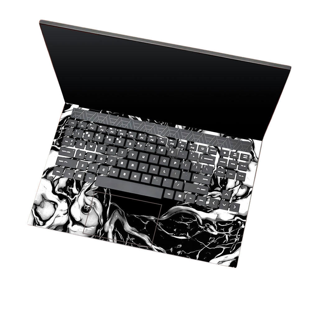 Spiderman Web Black HP Omen 15 3D Laptop Skin