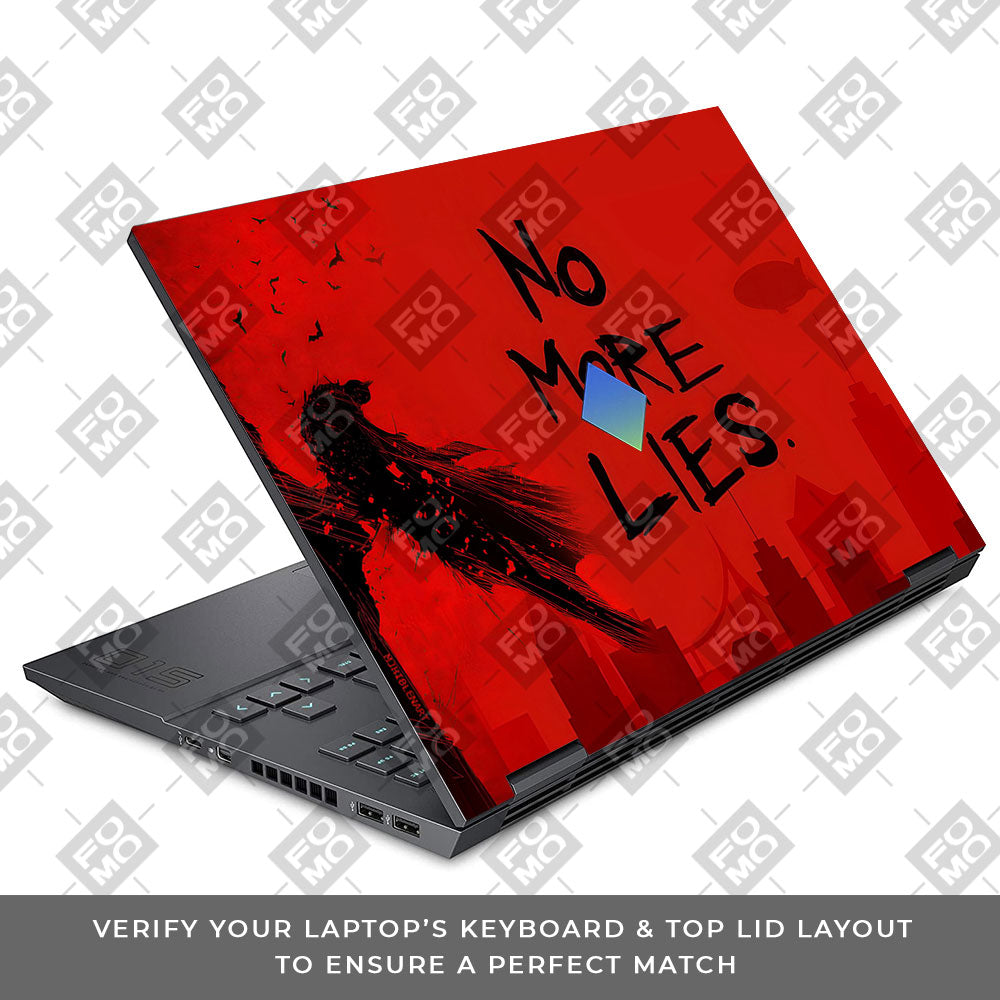 Batman No More Lies HP Omen 15 3D Laptop Skin