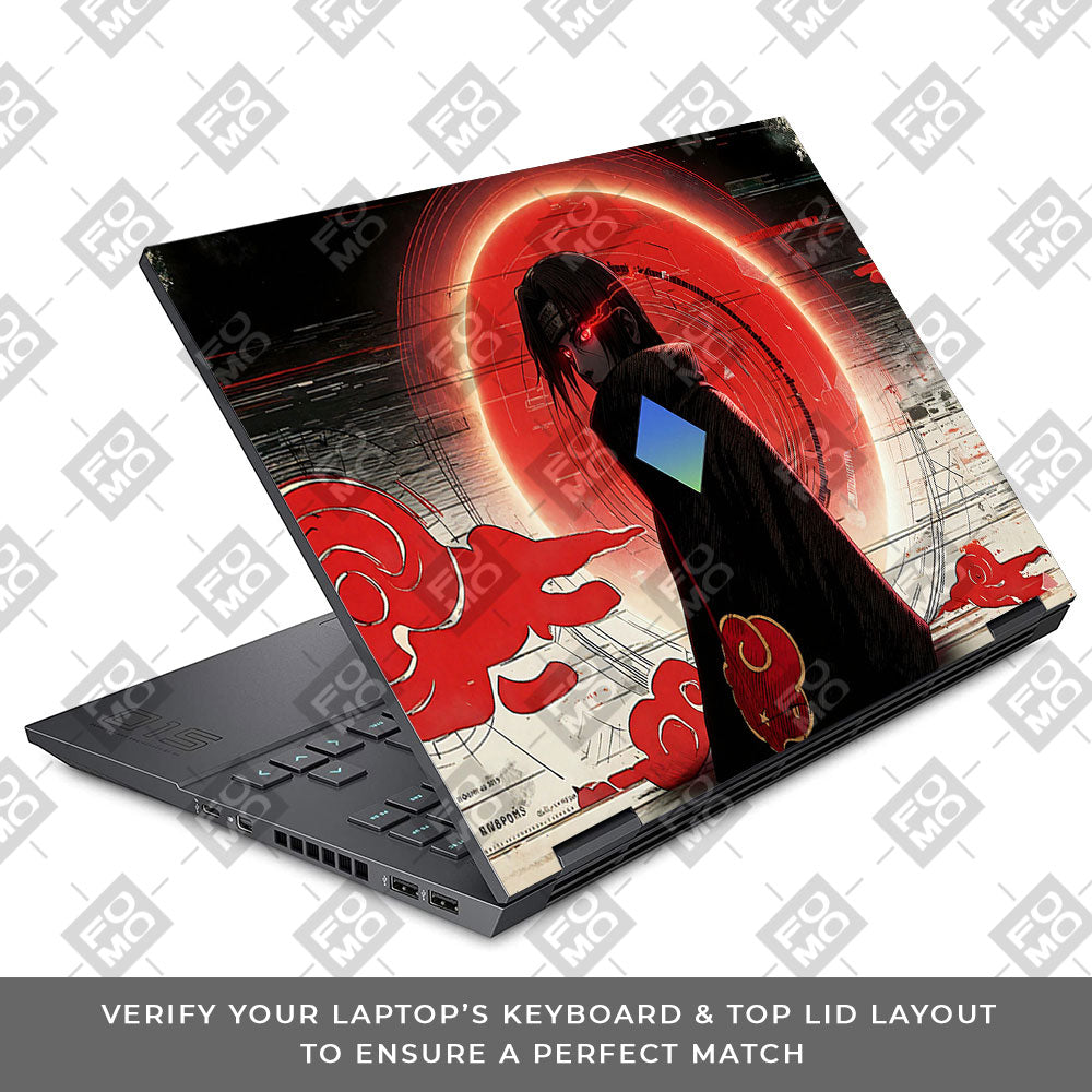 Itachi Uchiha Mark of the Akatsuki HP Omen 15 3D Laptop Skin