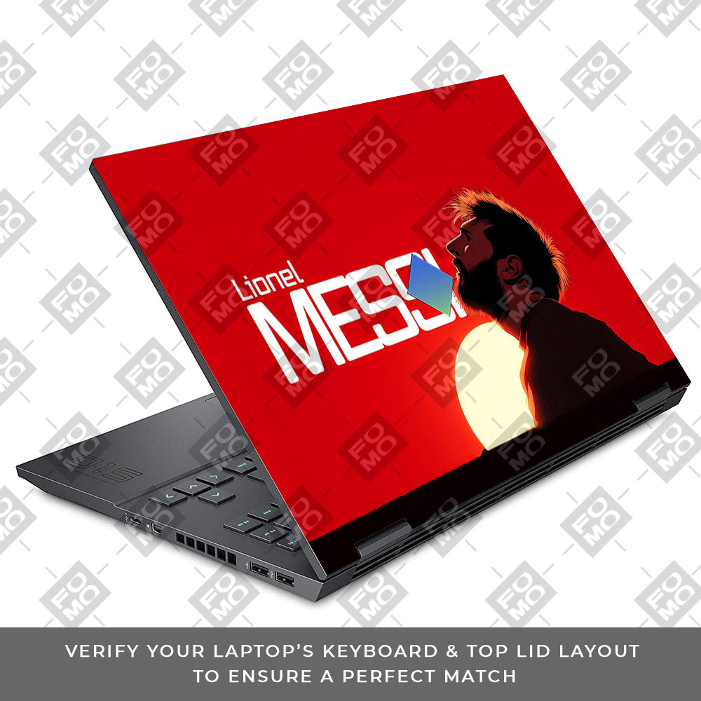 Messi Sunset Icon HP Omen 15 3D Laptop Skin