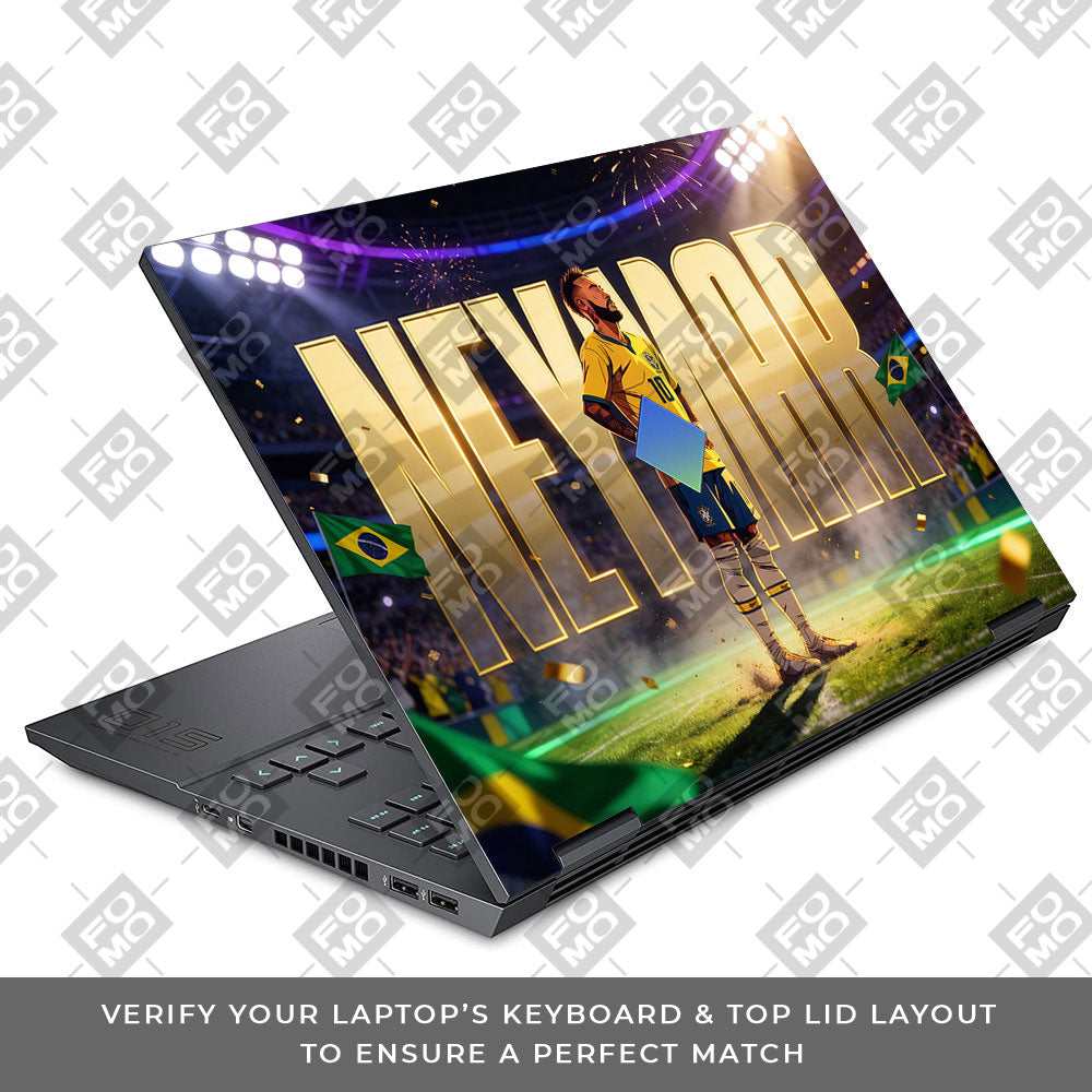Neymar Golden Aura HP Omen 15 3D Laptop Skin