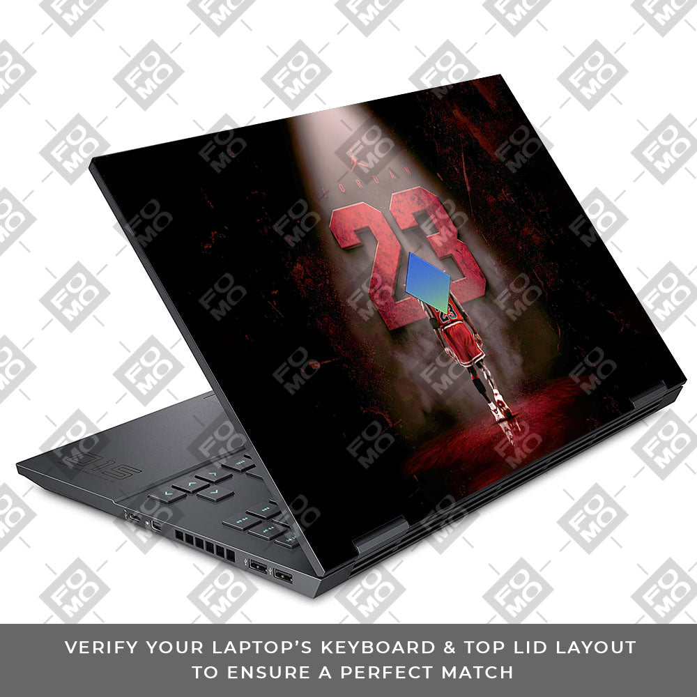 Jordan 23 HP Omen 15 3D Laptop Skin
