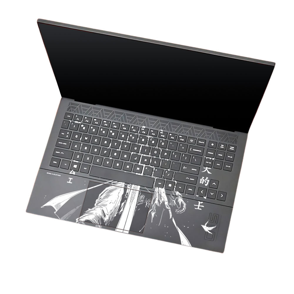 Transparent Ghost Samurai HP Omen 15 Laptop Skin