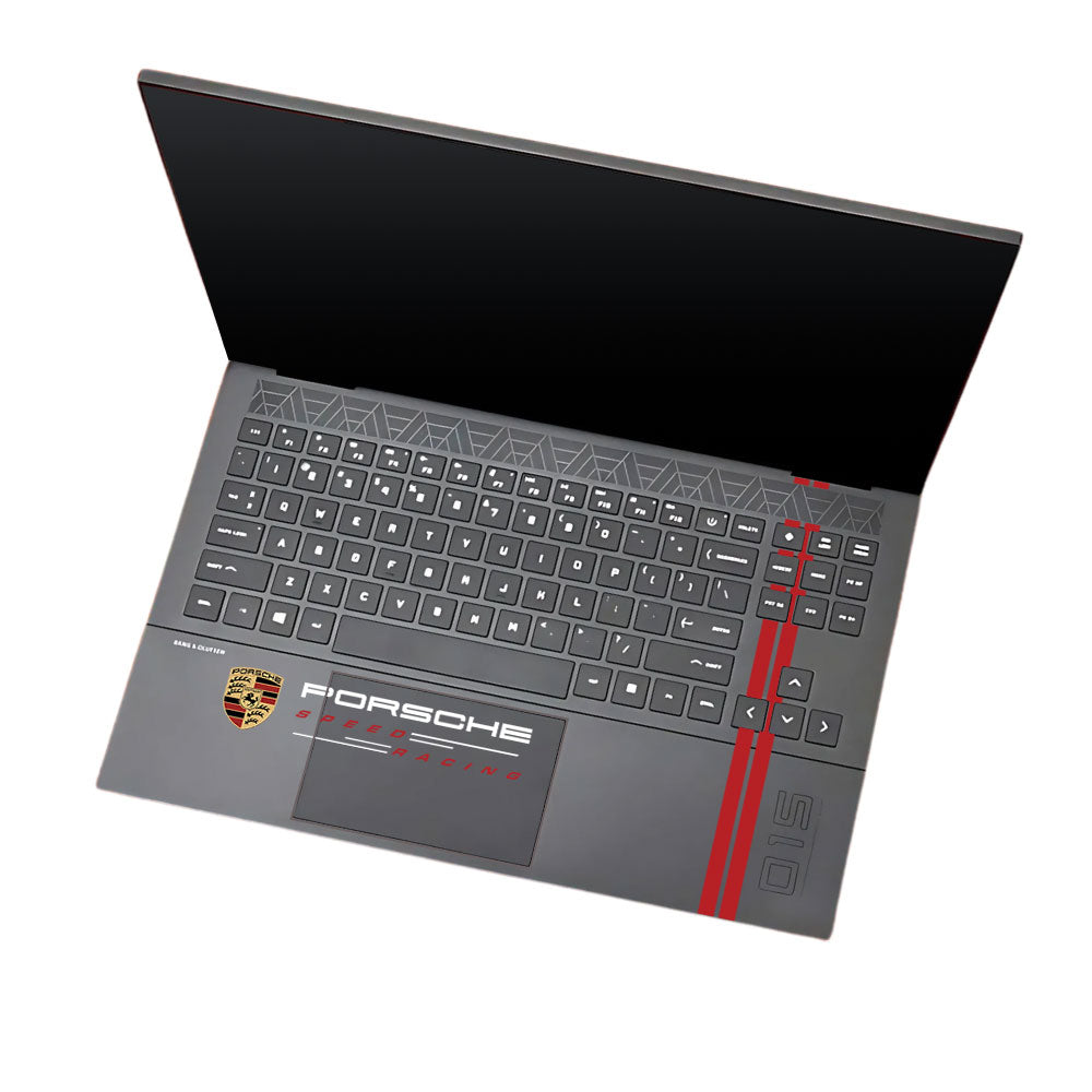 Transparent Porsche Motorsport Graphic HP Omen 15 Laptop Skin
