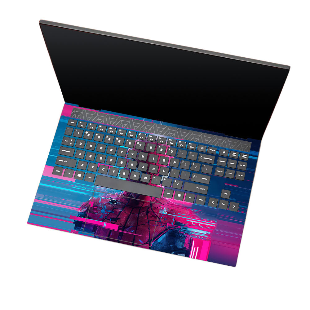 Glitch Spider HP Omen 15 3D Laptop Skin