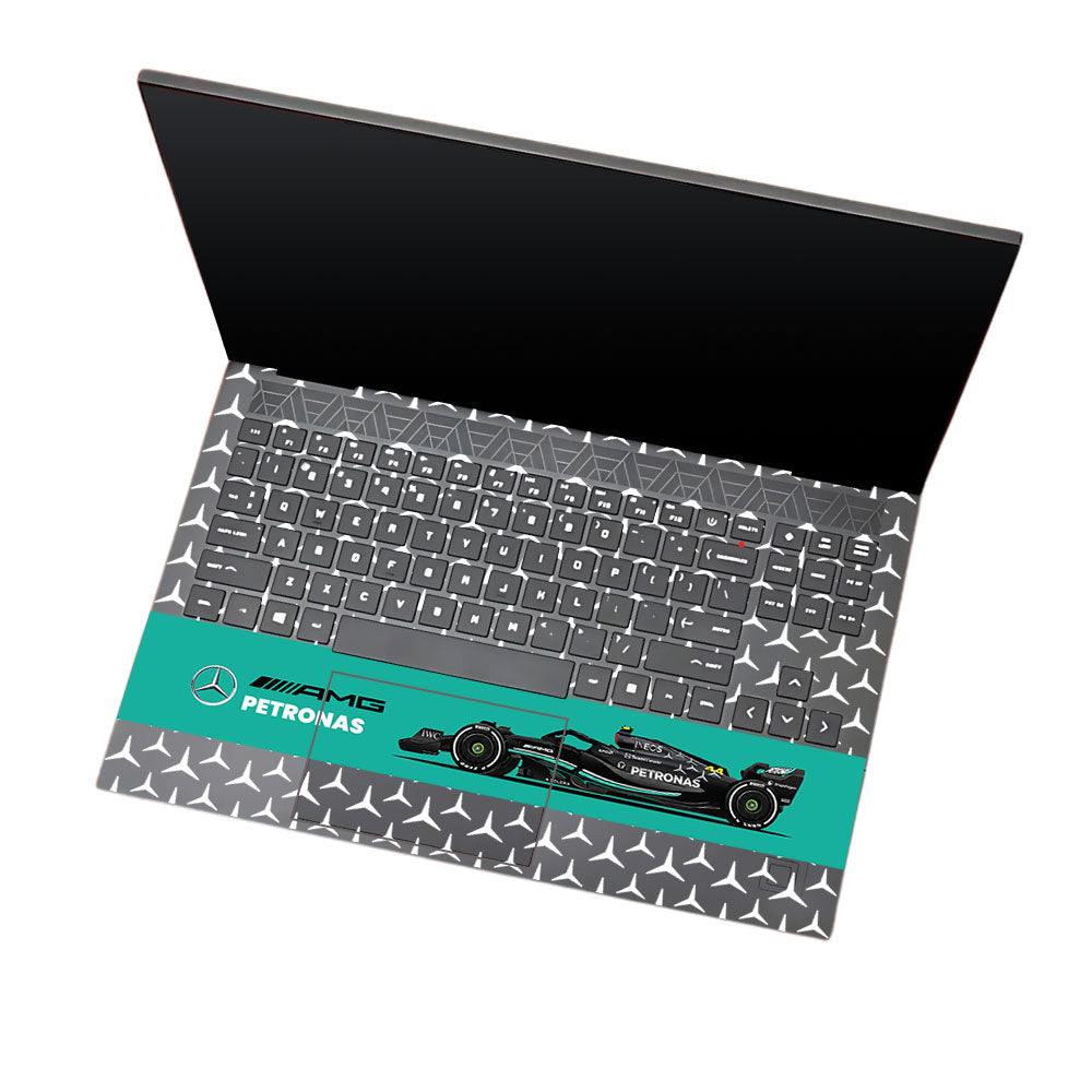 Transparent Mercedes AMG F1 HP Omen 15 Laptop Skin