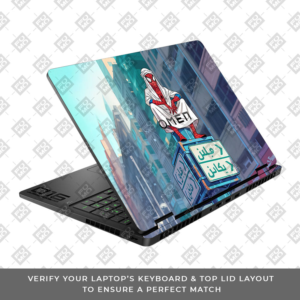 Arabian Spider Man HP Omen Gaming 16 2025, 2026 3D Laptop Skin