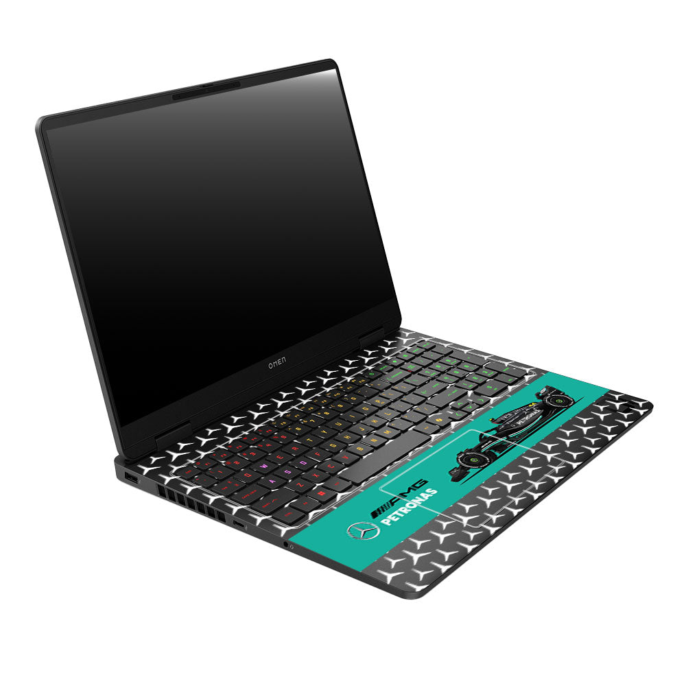 Transparent Mercedes AMG F1 HP Omen Gaming 16 Laptop Skin