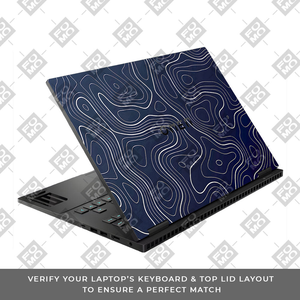 Fluid Lines Design HP Omen Gaming 16 3D Laptop Skin