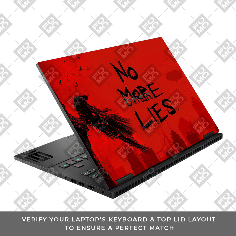 Batman No More Lies HP Omen Gaming 16 3D Laptop Skin